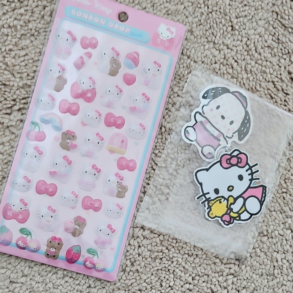 Cute Hello Kitty and Friends Sticker Set